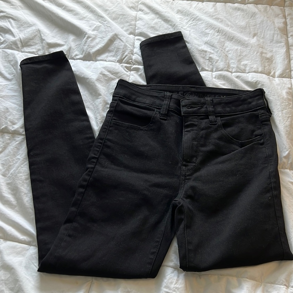 American eagle black skinny jeans
